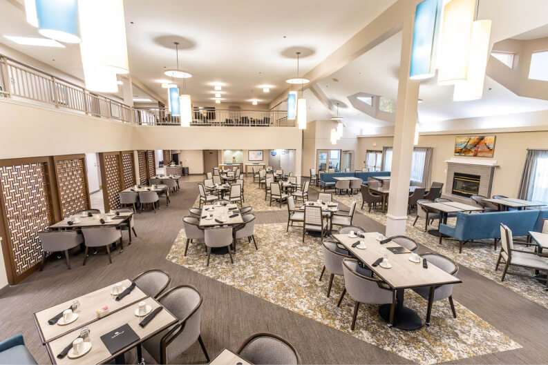 Beautiful Community Dining Area at Independent Living Facility Beautiful Community Dining Area at Independent Living Facility